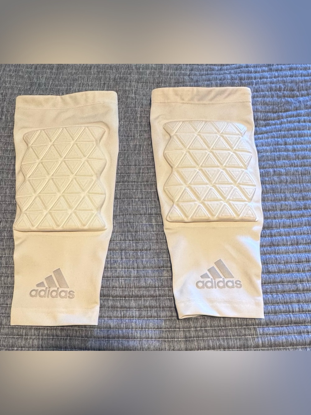 adidas Basketball Padded Knee sleeve, White, Medium